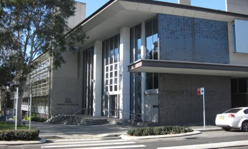 Bankstown Local Court House attended by criminal law group lawyers